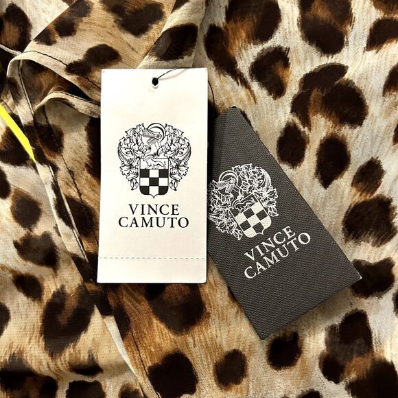 Vince Camuto Leopard Print M/L Swim Coverup - Picture 2 of 9